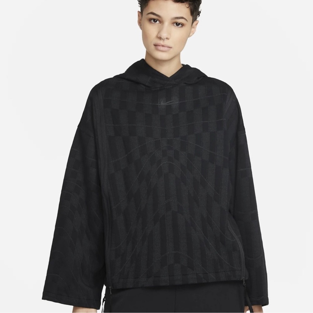 Nike Black Quilted Hoodie